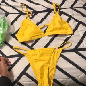 Yellow two piece